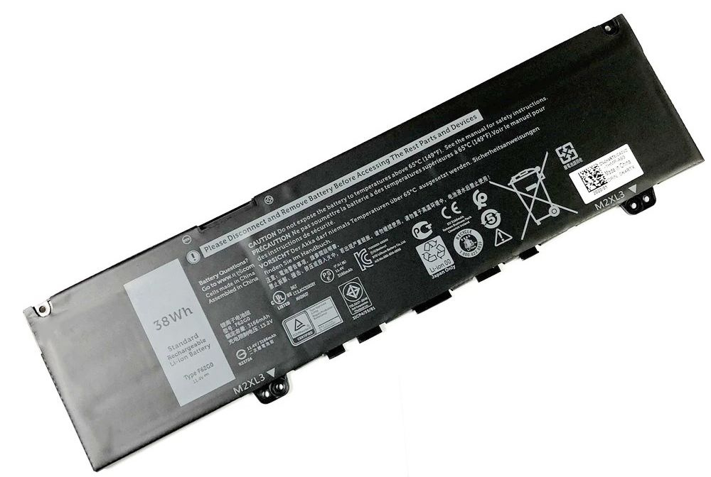 АКБ F62G0 для ноутбука Dell 5370 11.4V 3166mAh (Org)