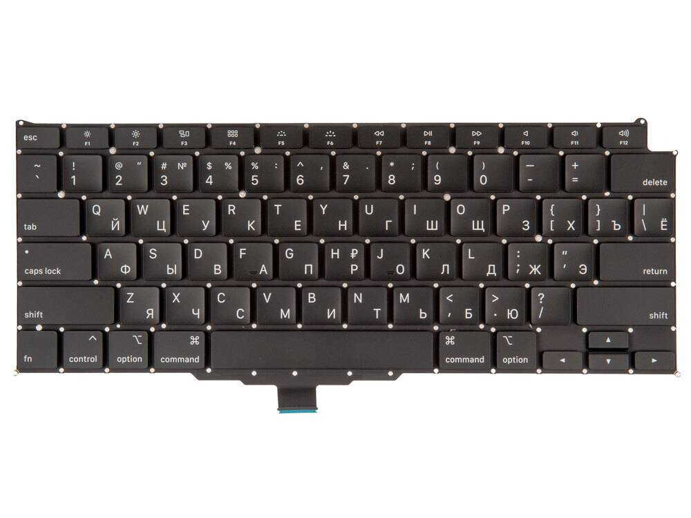 Клавиатура для ноутбука MacBook Air 13" Retina A2179 Прямой Enter (ANSI) RUS (Org)