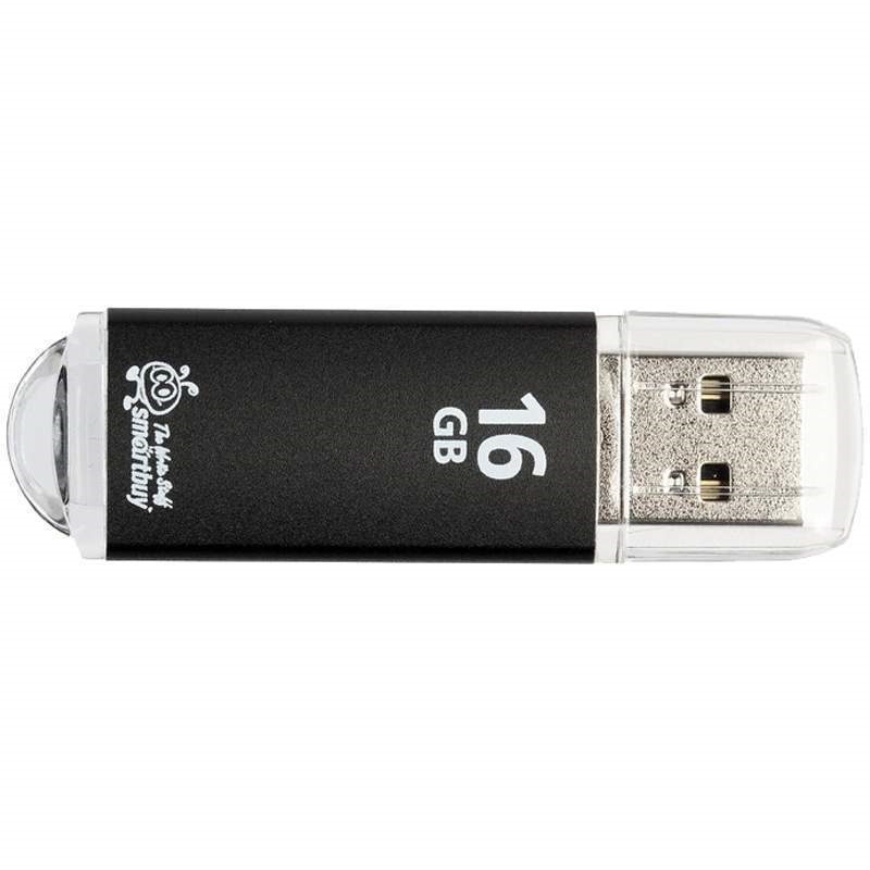 USB флеш-накопитель Smartbuy 16 GB USB 2.0 V-Cut, черный