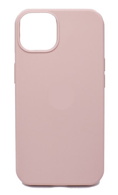Чехол силиконовый гладкий Soft Touch iPhone 13, розовый песок №19 (закрытый низ)