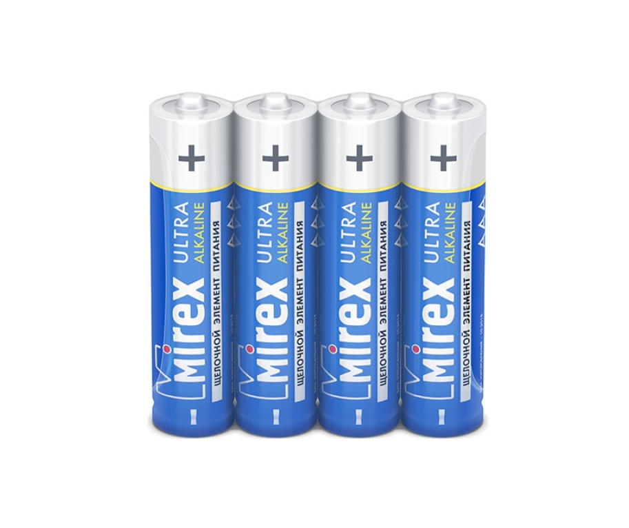 Батарейка Mirex LR03 AAA/мизинчиковая 4шт (1,5v, щелочная) (4/48/960) цена за упаковку