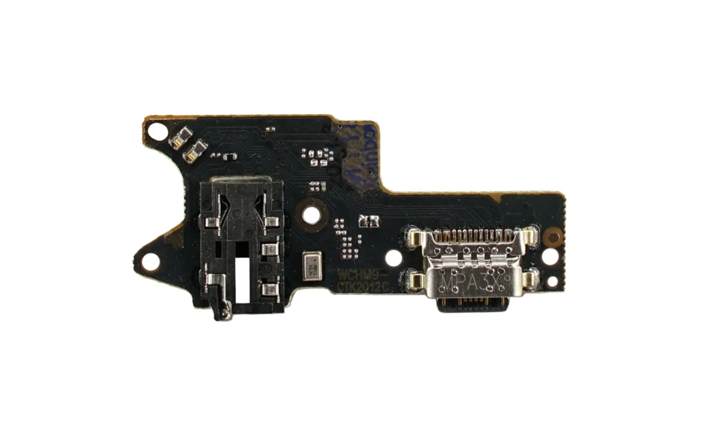 Шлейф Xiaomi Redmi 9 плата на системный разъем, разъем гарнитуры и микрофон