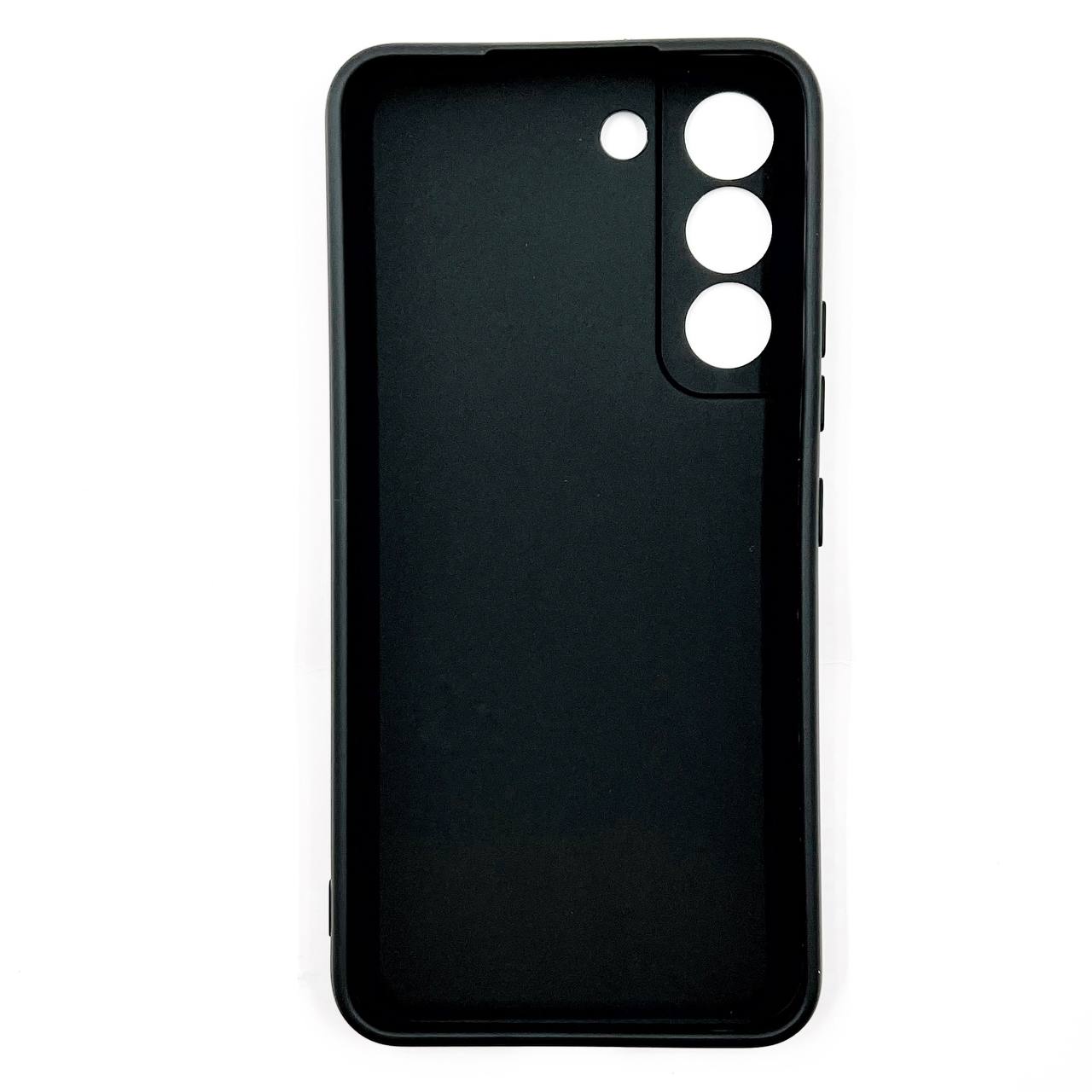 Чехол силиконовый матовый Samsung S22, черный