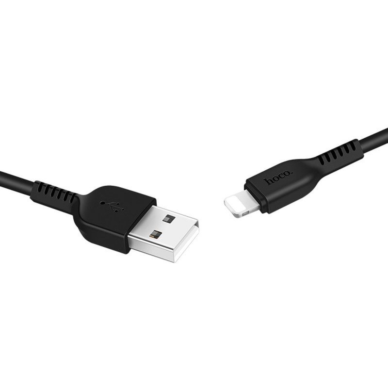 USB кабель Lightning HOCO X20 Flash (300см. 2.4A)., черный