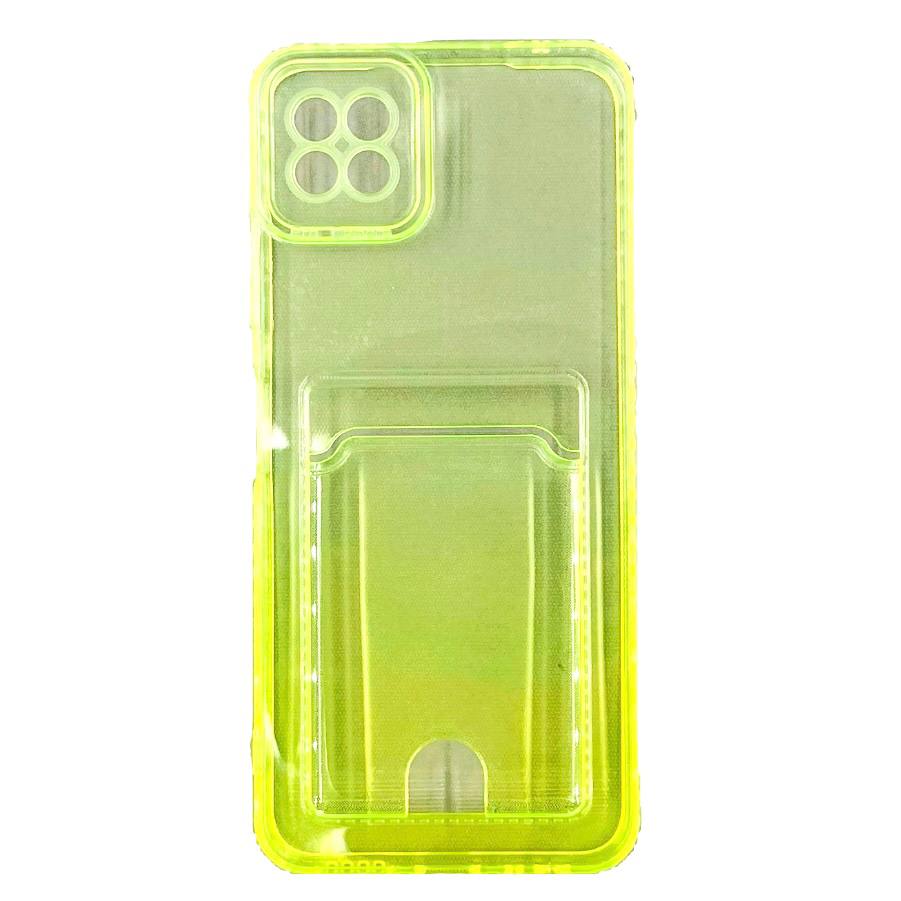 Чехол силиконовый с визитницей Samsung A22S 5G SM-A226, зеленый (01)