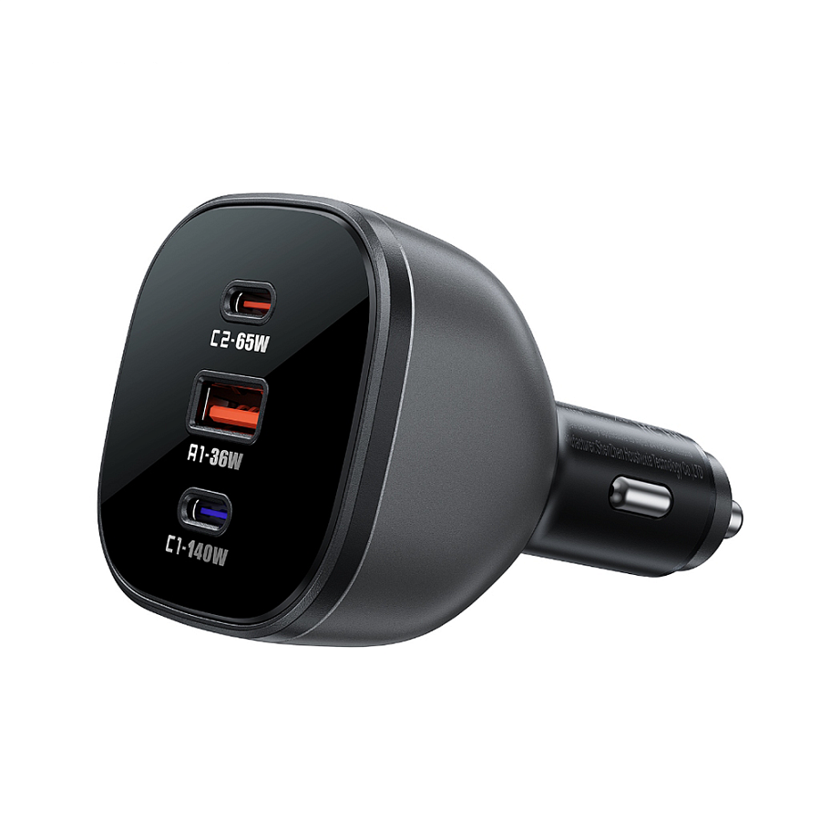 Автомобильный адаптер ACEFAST B14 165W (2*USB-C + USB-A), черный