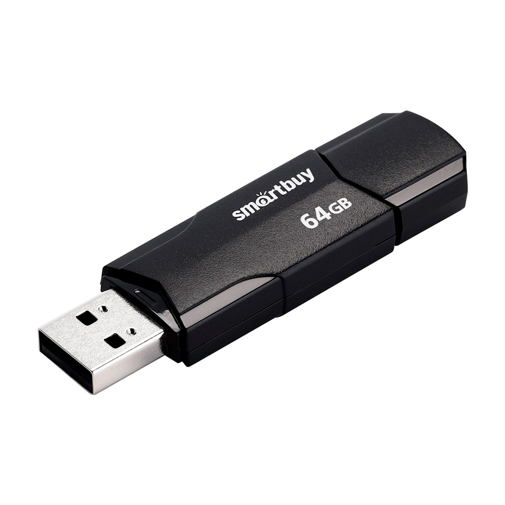 USB флеш-накопитель Smartbuy 64 GB USB 2.0 CLUE, черный