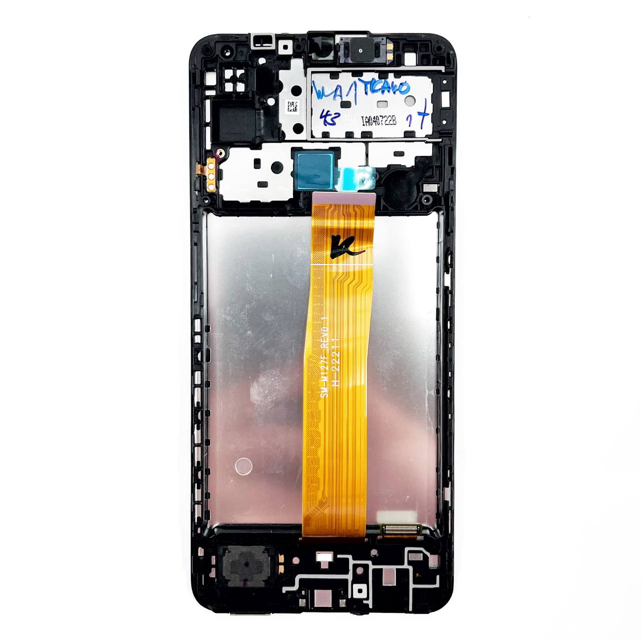 Дисплей Samsung M127F GALAXY M12 в сборе с тачскрином и рамкой, Черный (OR100%)