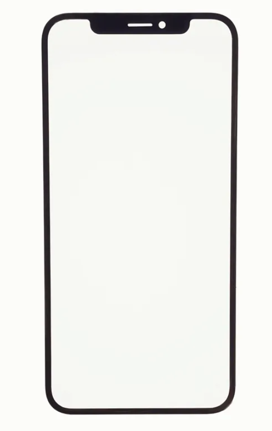 Стекло дисплея для переклейки iPhone 12/ 12 Pro с OCA пленкой, черное