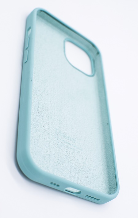 Чехол силиконовый гладкий Soft Touch iPhone 13, мятный №21 (закрытый низ)