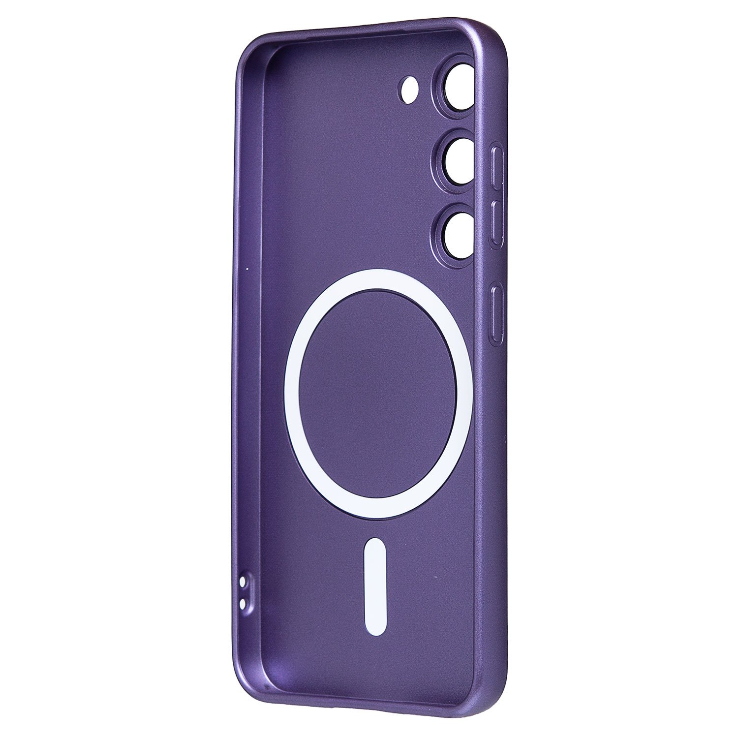 Чехол силиконовый MagSafe Matte Samsung S23, фиолетовый