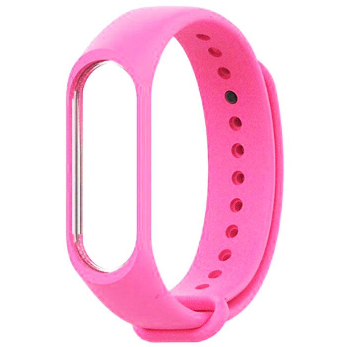 Ремешок силиконовый для Mi Band 3/ 4, розовый №13