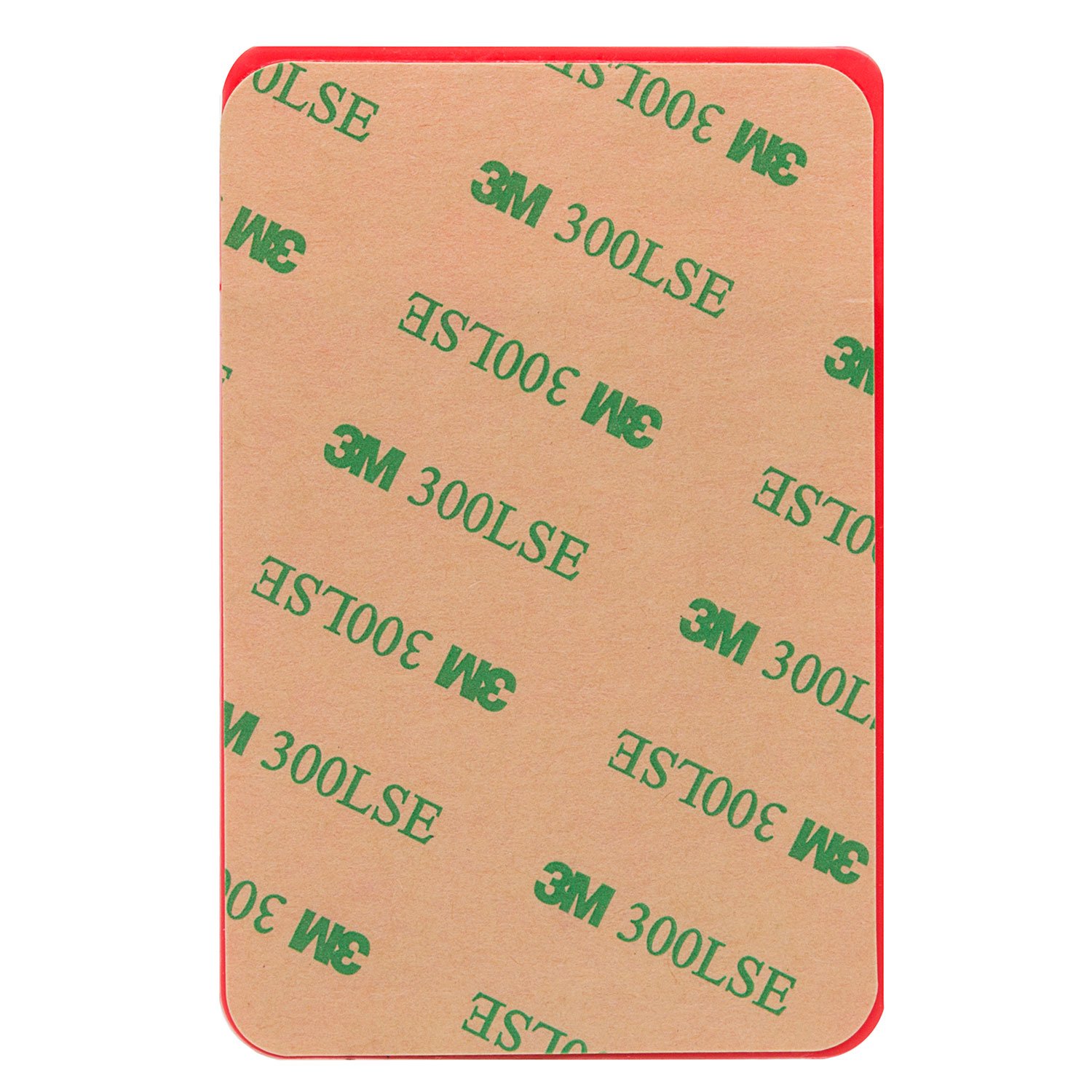 Картхолдер - футляр для карт на клеевой основе, красный 04