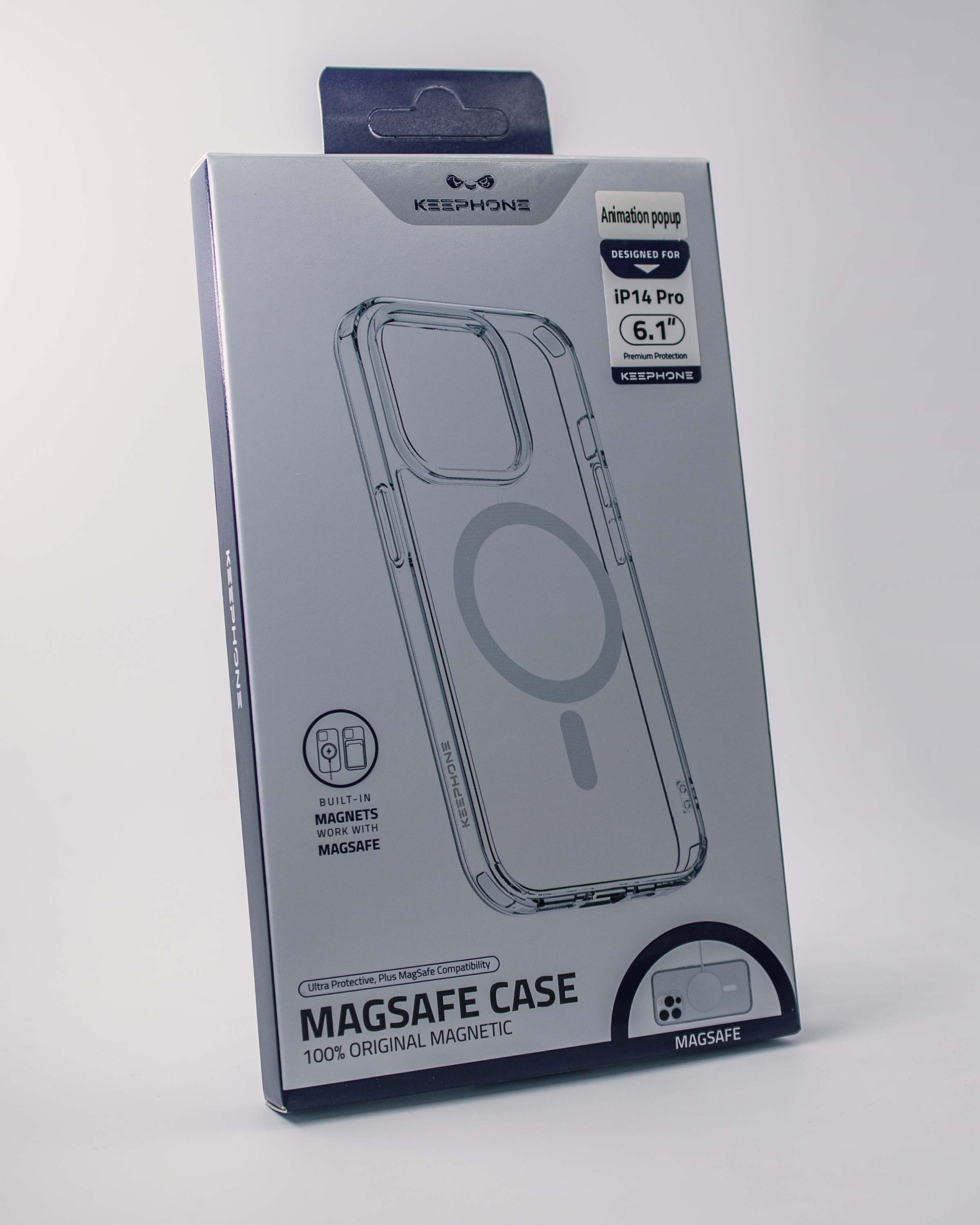 Чехол KeepHone iPhone 14 Pro MagSafe, прозрачный