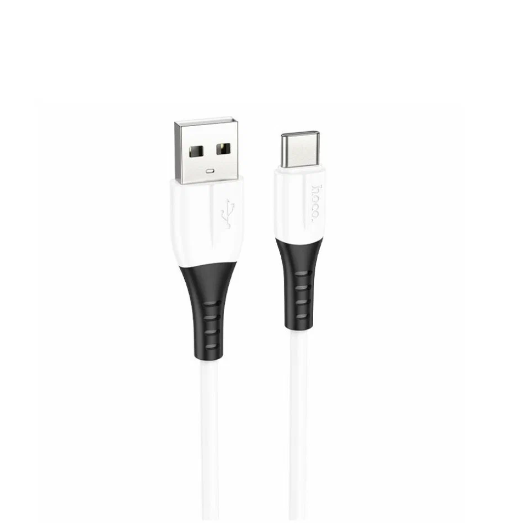 USB кабель Type-C HOCO X82 Silicone (100см, 3A), белый