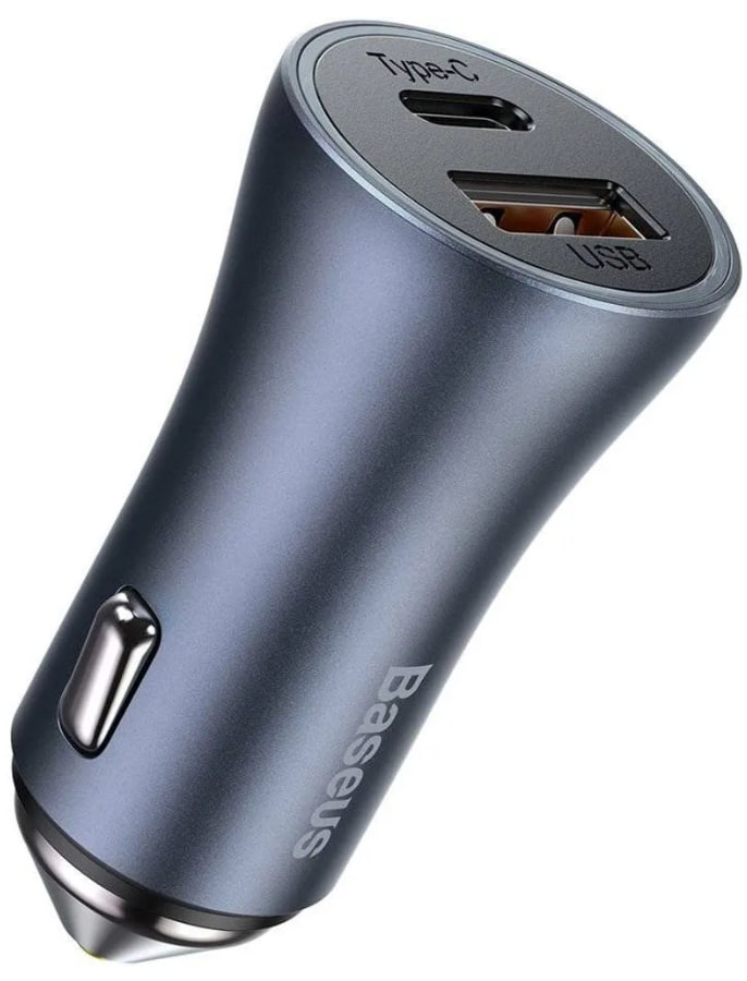 АЗУ Baseus Golden Contactor Pro (Быстрая зарядка) (USB A+Type C) (40W) (Синий)