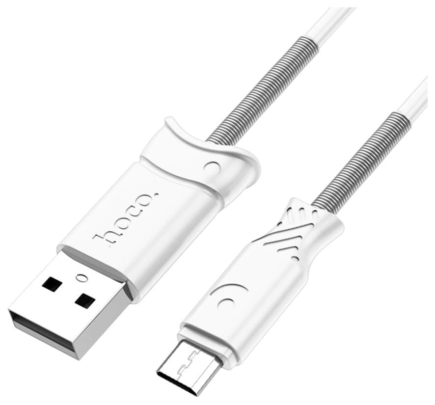 USB кабель micro USB HOCO X24 Pisces (100см. 2.4A), белый