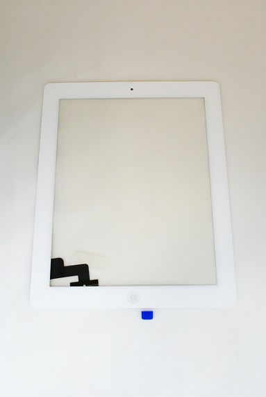 Тачскрин iPad 2 с кнопкой Home (A1395/ A1396/ A1397), Белый (Org)