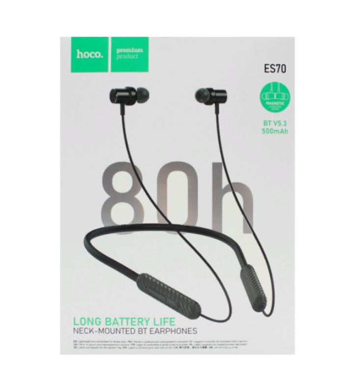 Беспроводные наушники HOCO ES70 Bluetooth Armour neck-mounted BT headset, черные