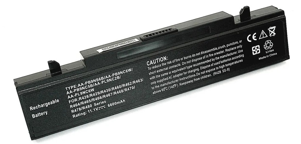 Аккумуляторная батарея для ноутбука Samsung R420 R510 R580 R530 (AA-PB9NC6B) 6600mAh OEM черная