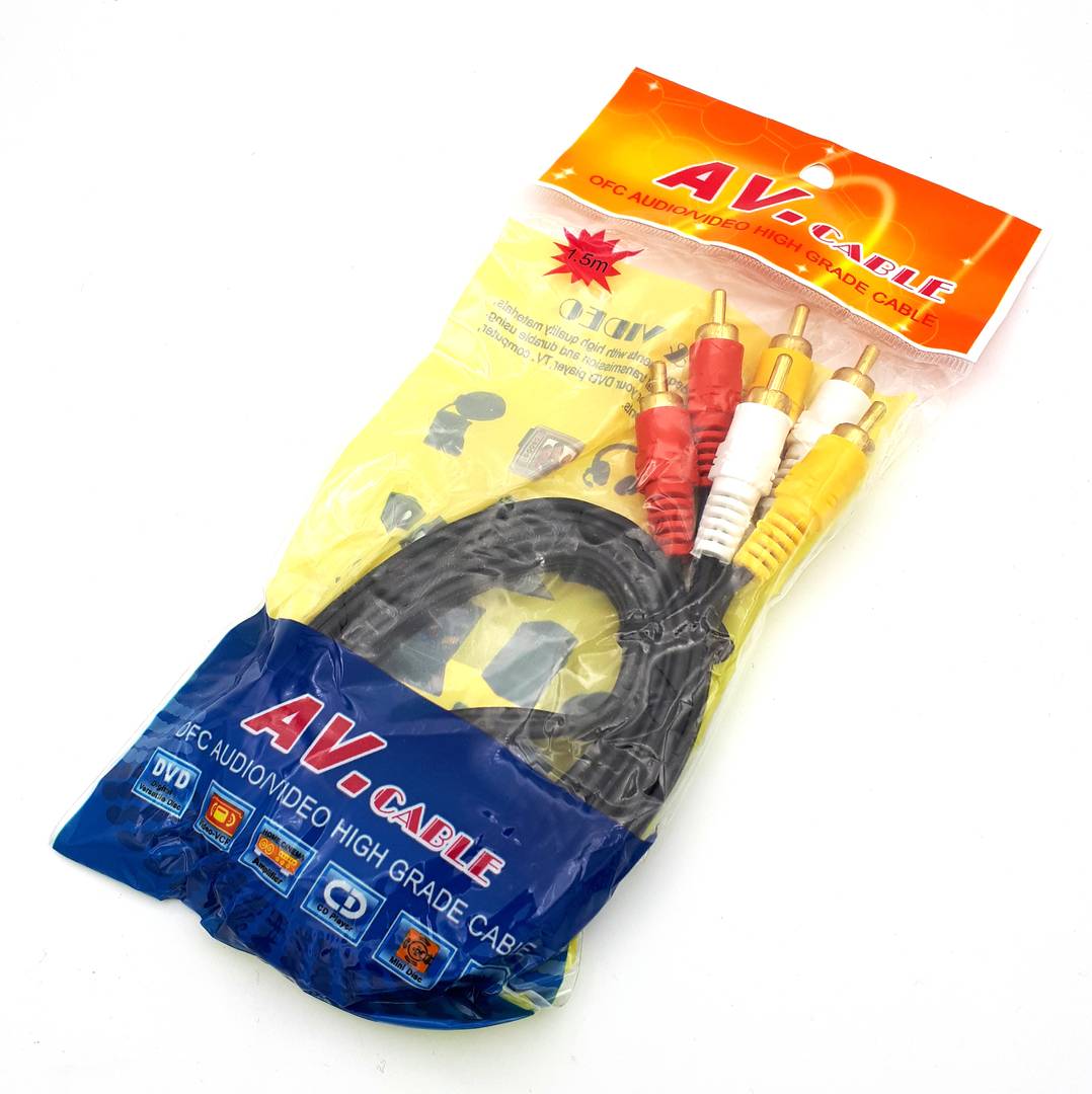 Кабель 3RCA to 3RCA 1,5 метра