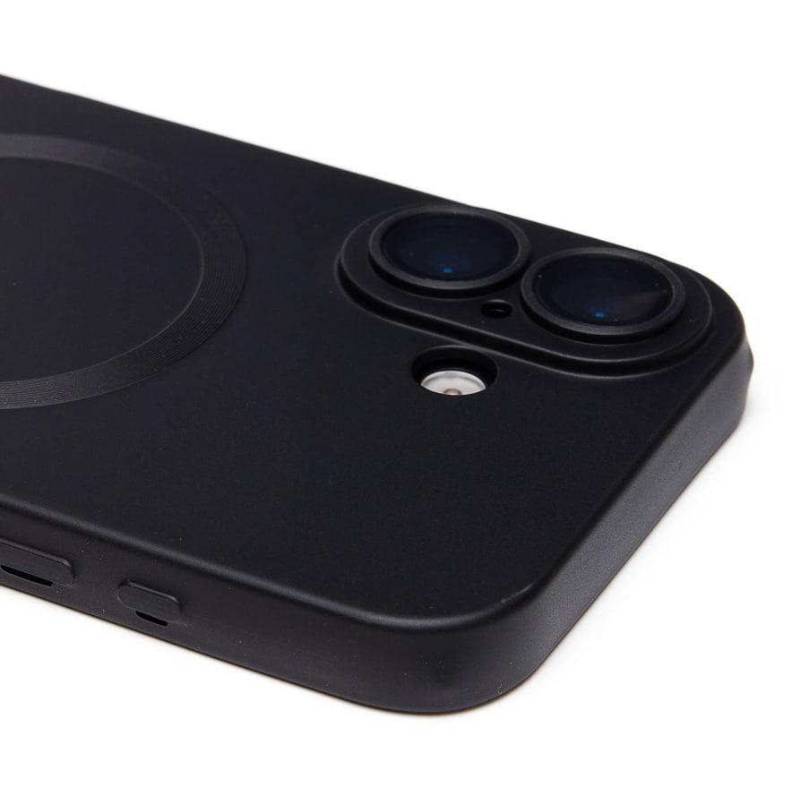 Чехол силиконовый MagSafe Matte iPhone 17, черный