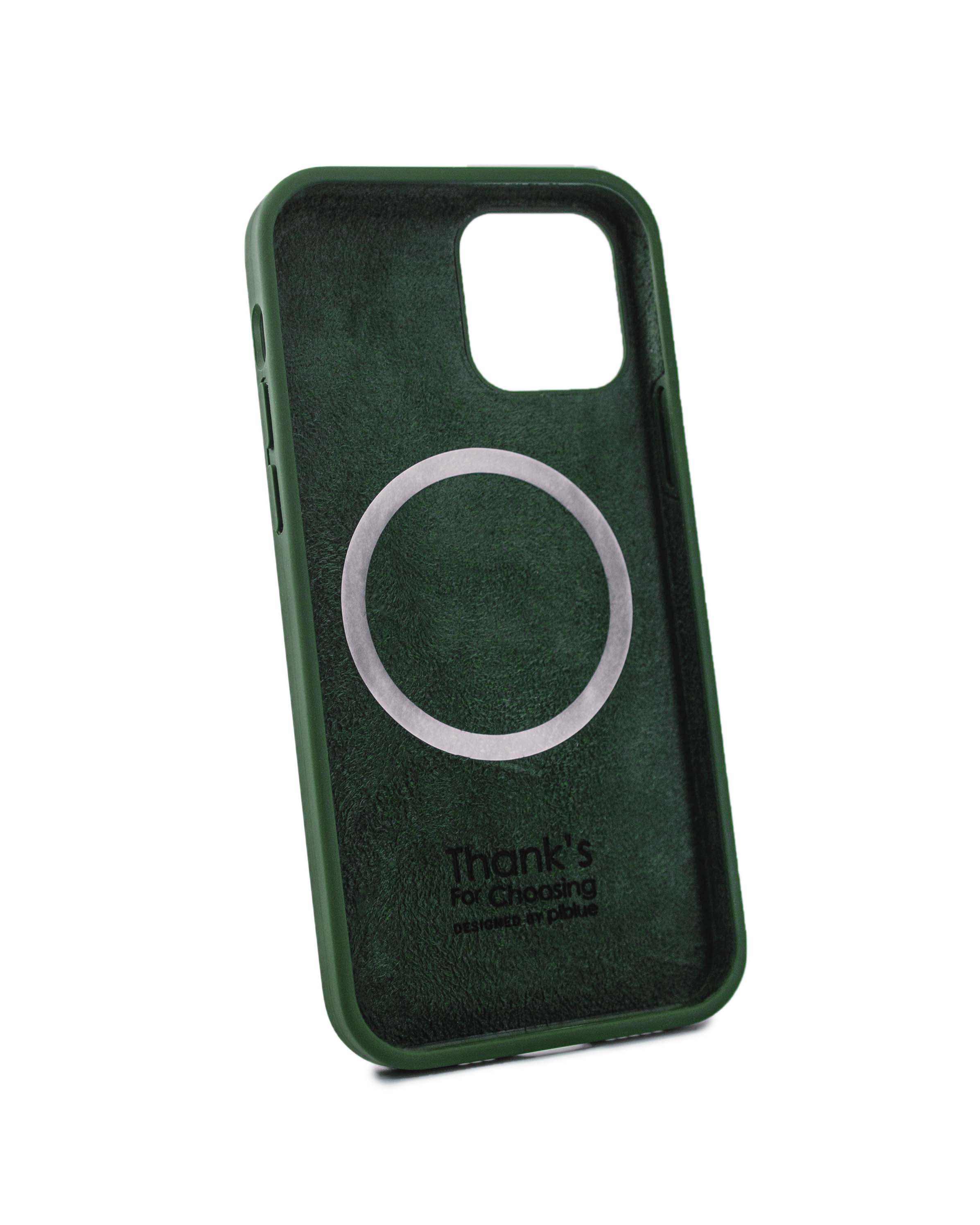 Чехол Piblue iPhone 12/ 12 Pro Silicone MagSafe, зеленый