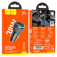 Автомобильный адаптер HOCO NZ14A PD20W + QC3.0, черный