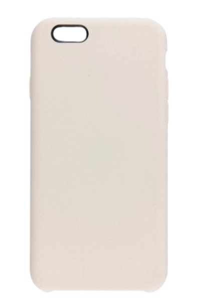Чехол силиконовый гладкий Soft Touch iPhone 6/ 6S, бежевый (без логотипа)