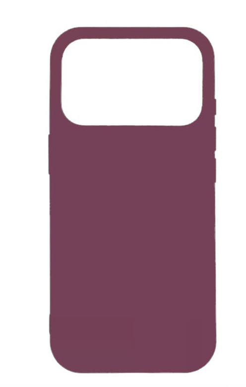 Чехол силиконовый гладкий Soft Touch iPhone 17 Pro, слива (закрытый низ)