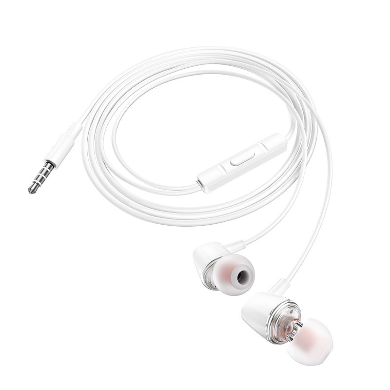 Наушники HOCO M107 Discoverer universal earphone, белые