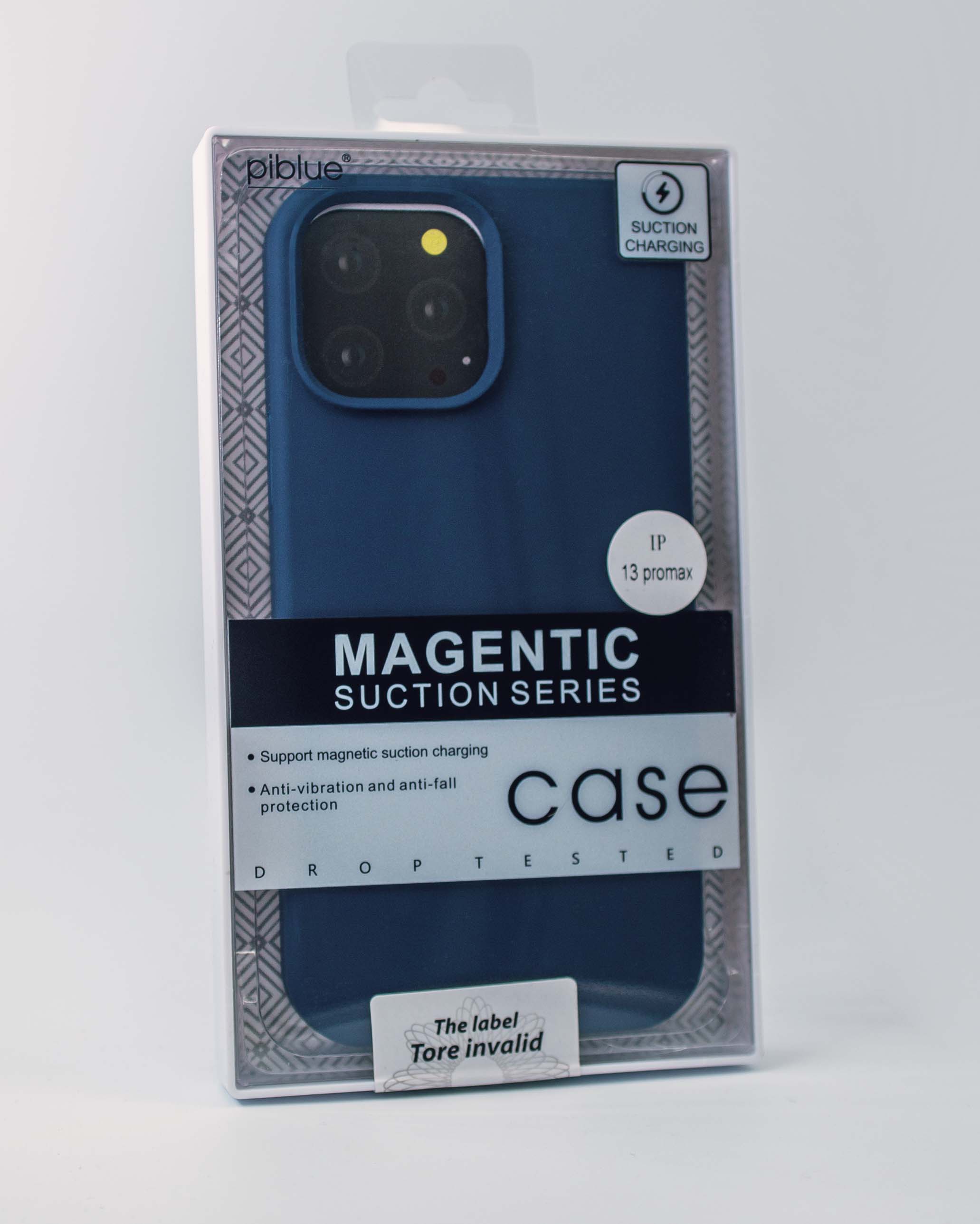 Чехол Piblue iPhone 13 Pro Max Silicone MagSafe, синий