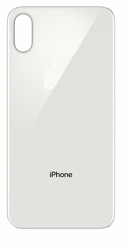 Задняя крышка iPhone X стеклянная, легкая установка, белый (CE)