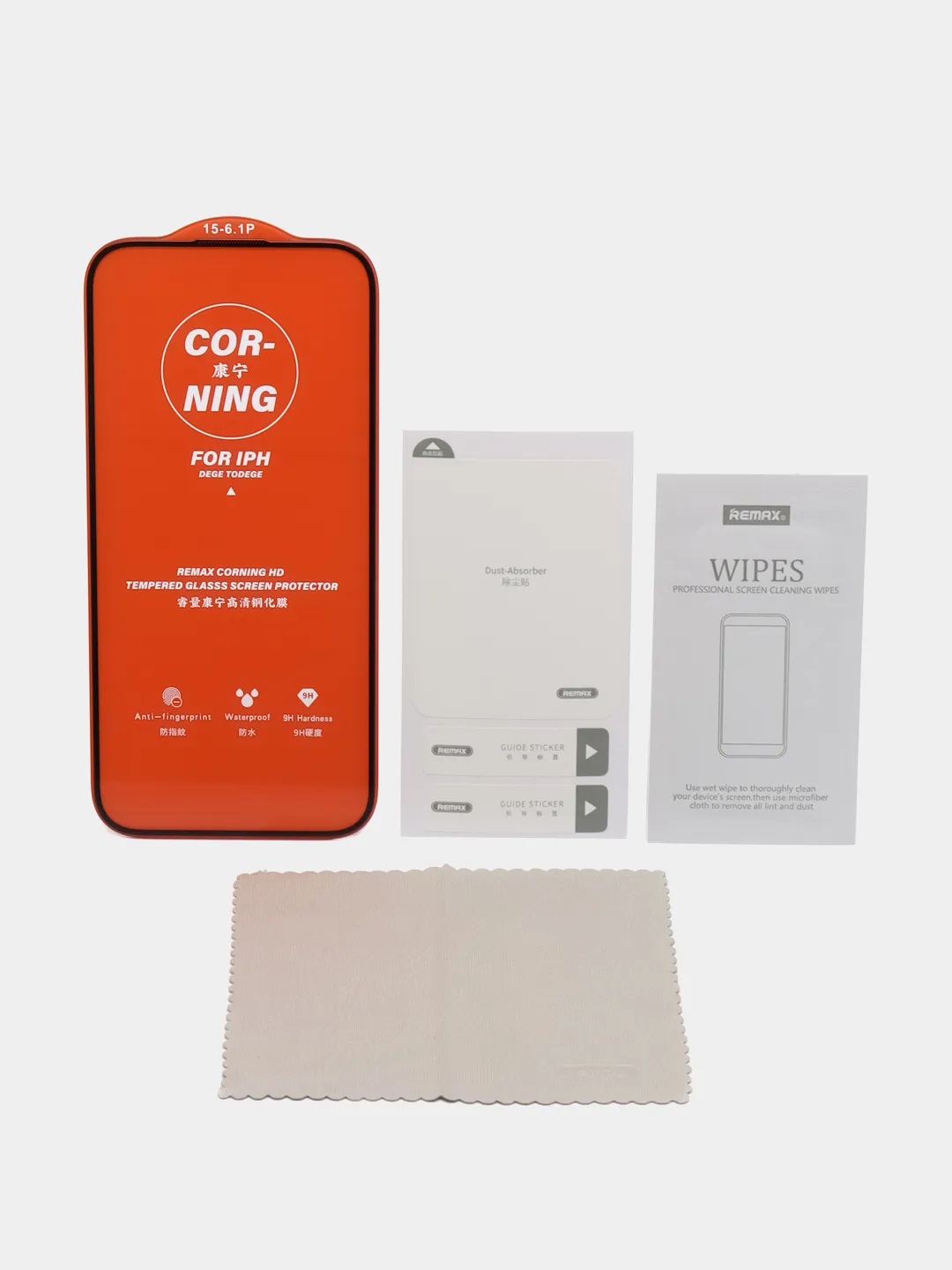 Защитное стекло iPhone 15 Pro Max Remax GL-83 Medicine Glass полное покрытие, черное