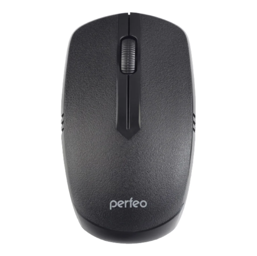 Мышь компьютерная беспроводная Perfeo PLAN, черная