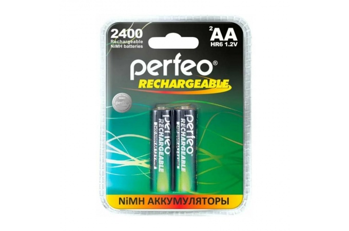 Аккумулятор Ni-MH Perfeo AA 2400mAh/2BL 1,2V (цена за упаковку 2 шт)