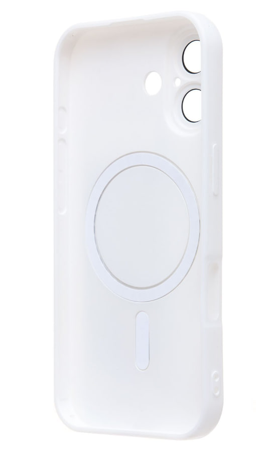 Чехол силиконовый MagSafe Matte iPhone 17, белый