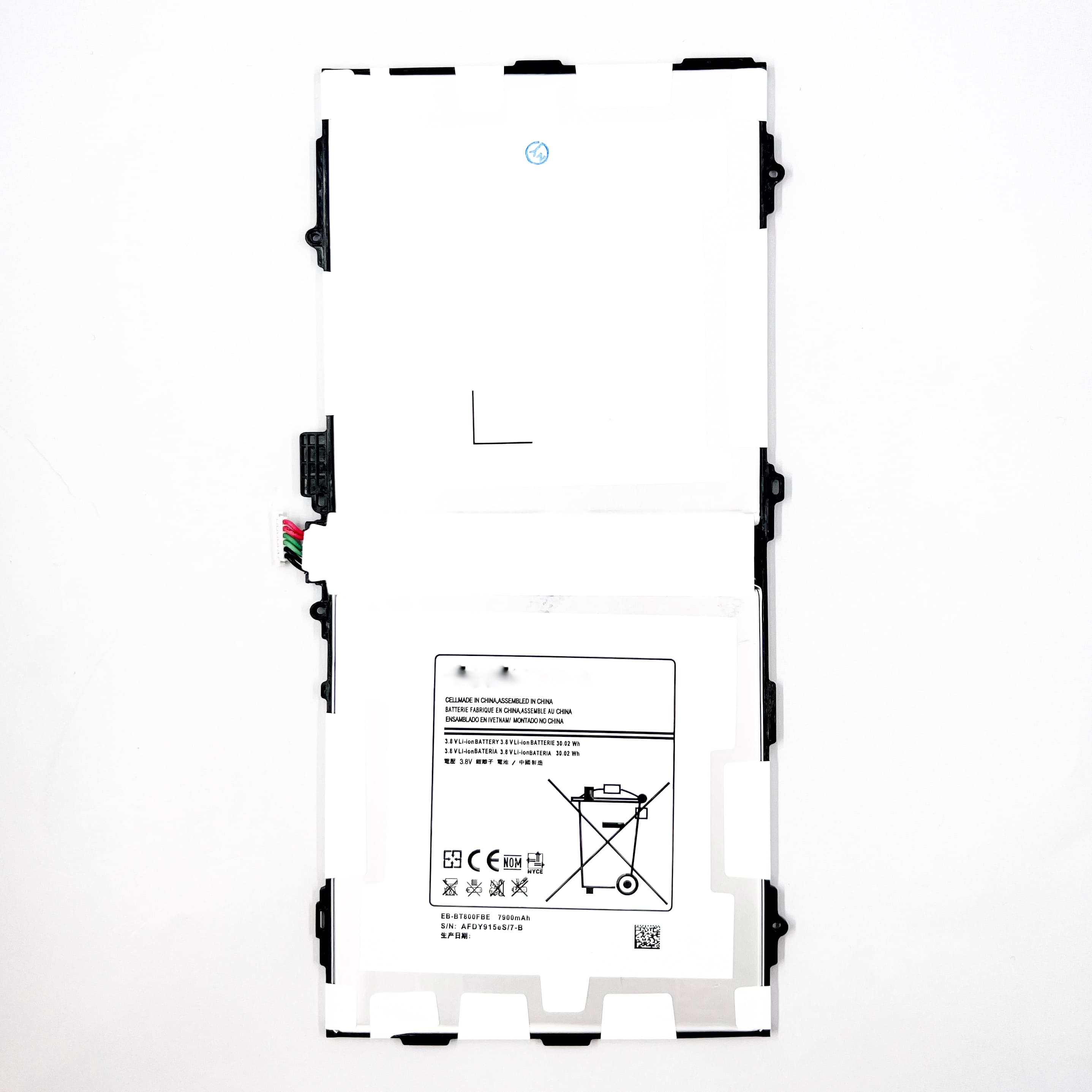 АКБ для Samsung T800/ T801/ T805 Galaxy Tab S 10.5 (EB-BT800FBE) 7900mAh (NY)