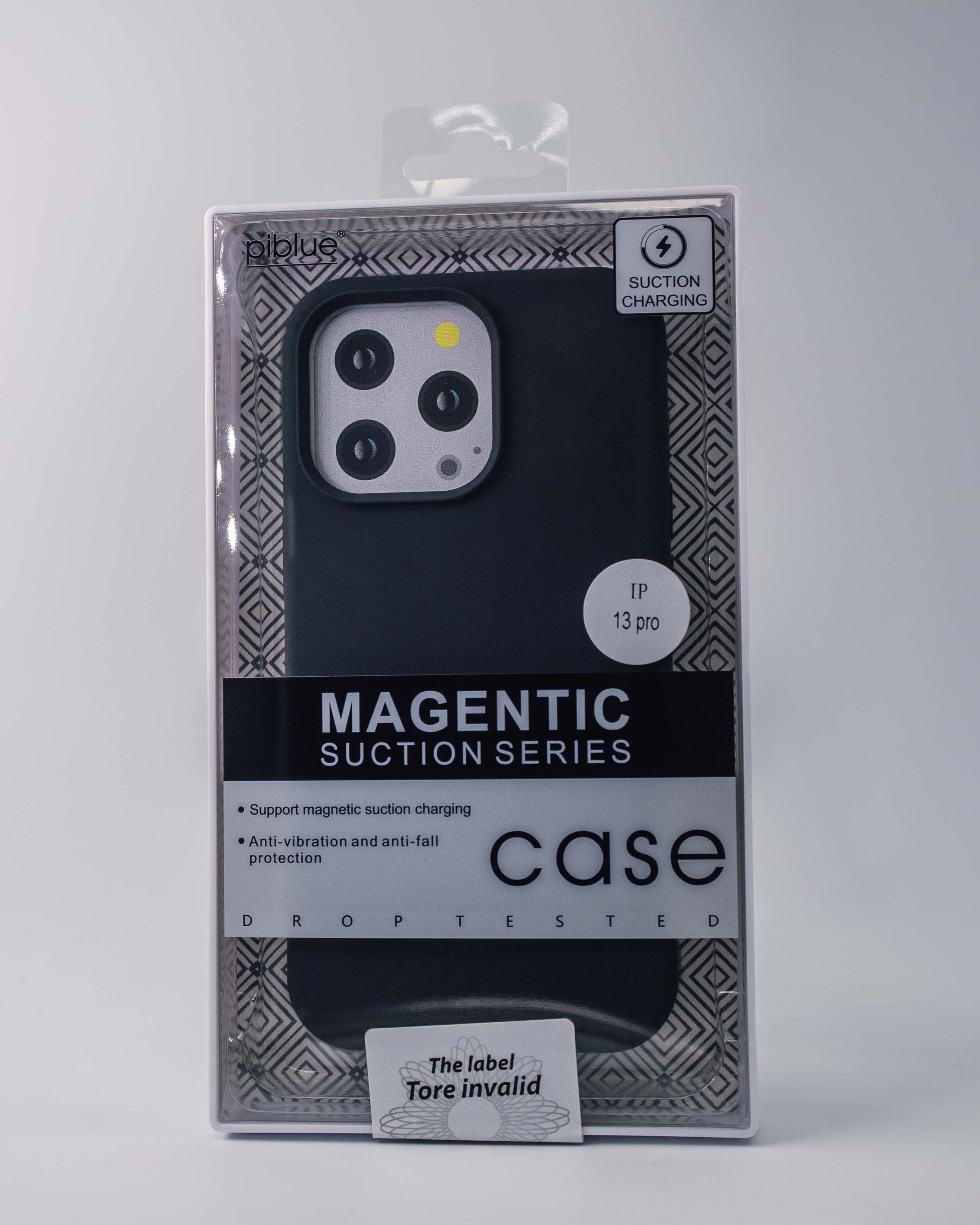 Чехол Piblue iPhone 13 Pro Silicone MagSafe, черный