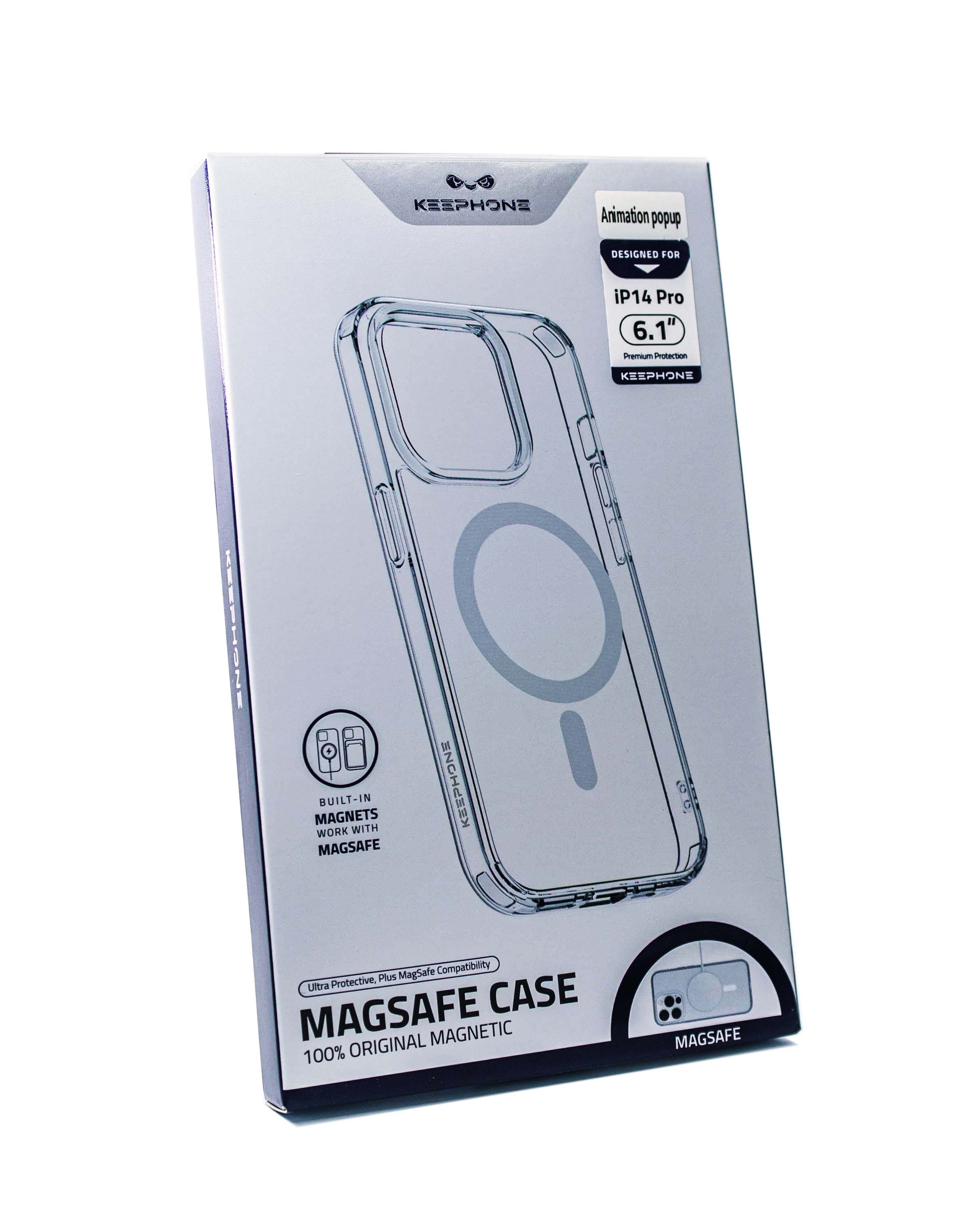Чехол KeepHone iPhone 14 Pro MagSafe, прозрачный