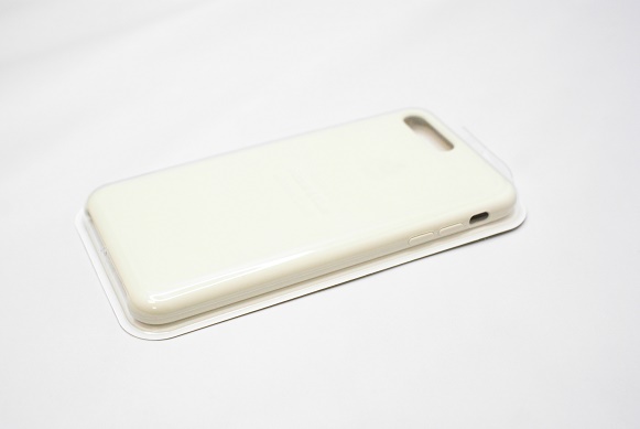 Чехол силиконовый гладкий Soft Touch iPhone 7 Plus/ 8 Plus, слоновая кость (№11)