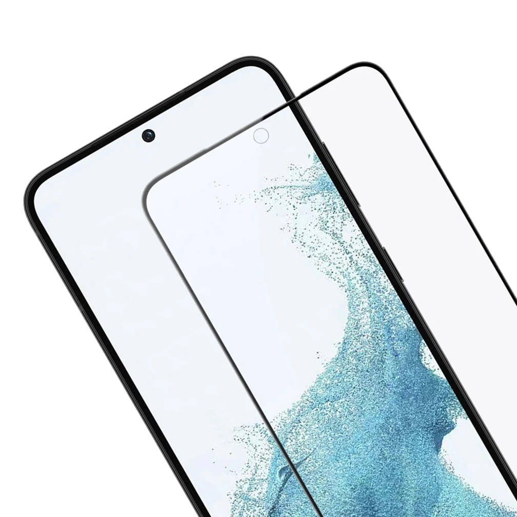 Защитное стекло Samsung S23 Ultra полное покрытие, черное (упаковка)