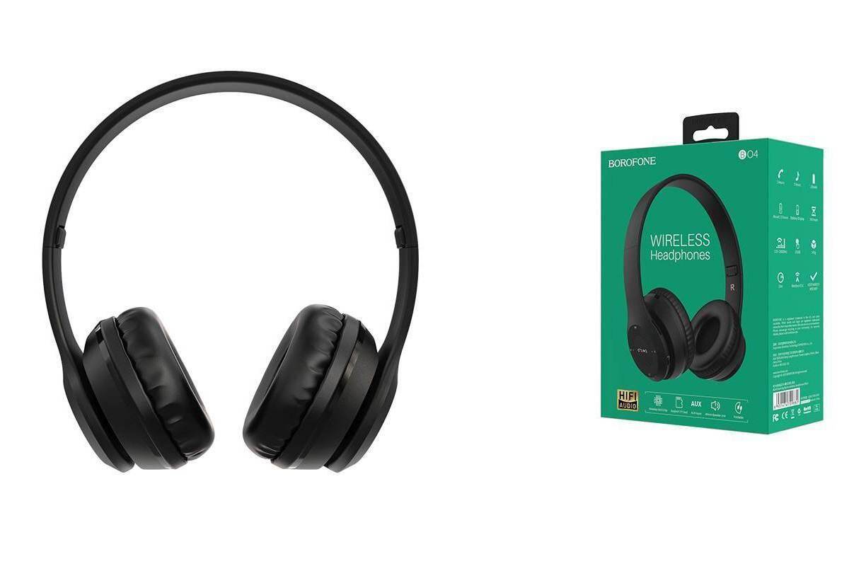 Беспроводные внешние наушники BOROFONE BO4 Charming rhyme, черныe