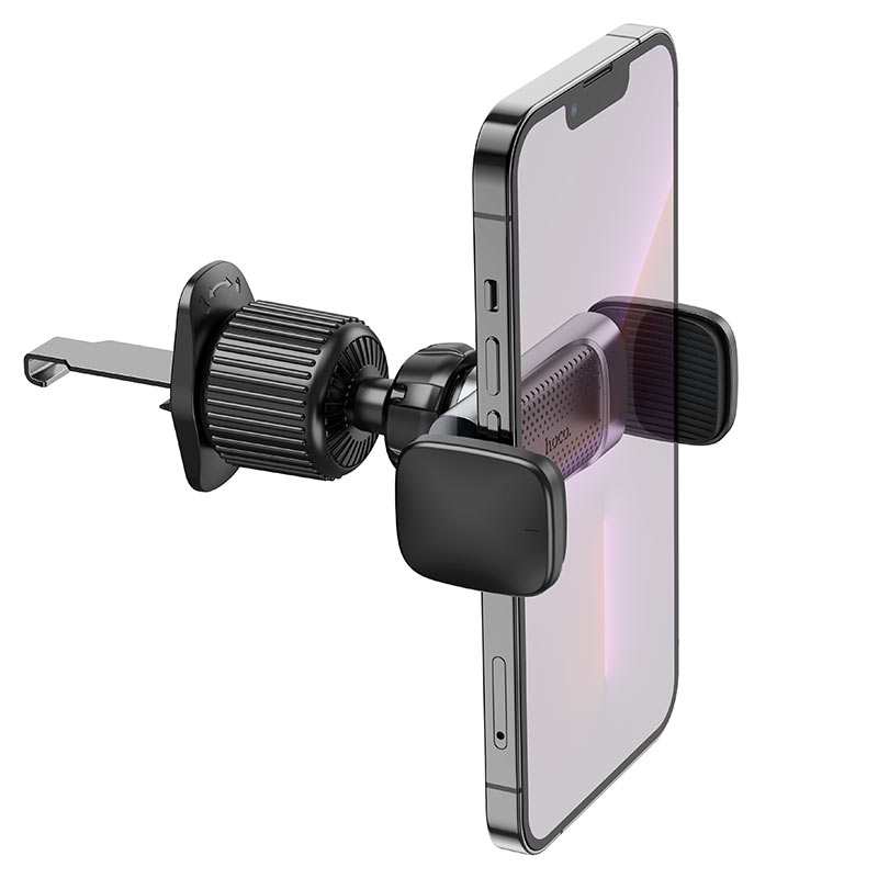 Держатель автомобильный HOCO CA110 Pull clip air outlet car holder, серый