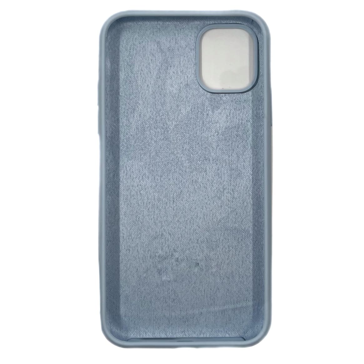 Чехол силиконовый гладкий Soft Touch iPhone 11, светло-голубой №45 (закрытый низ)