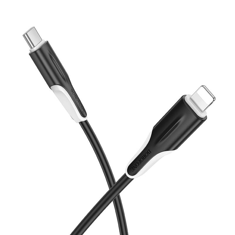 USB-C кабель HOCO X109 Type-C - Lightning 3А, PD 27W (200см), силиконовый, черный
