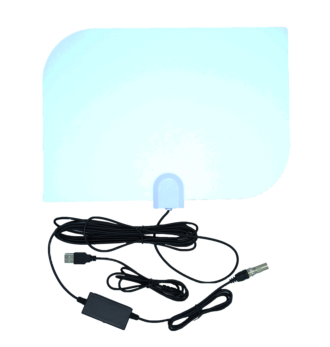 Антенна ТВ комнатная OT-ANT04 с усилителем USB всеволновая