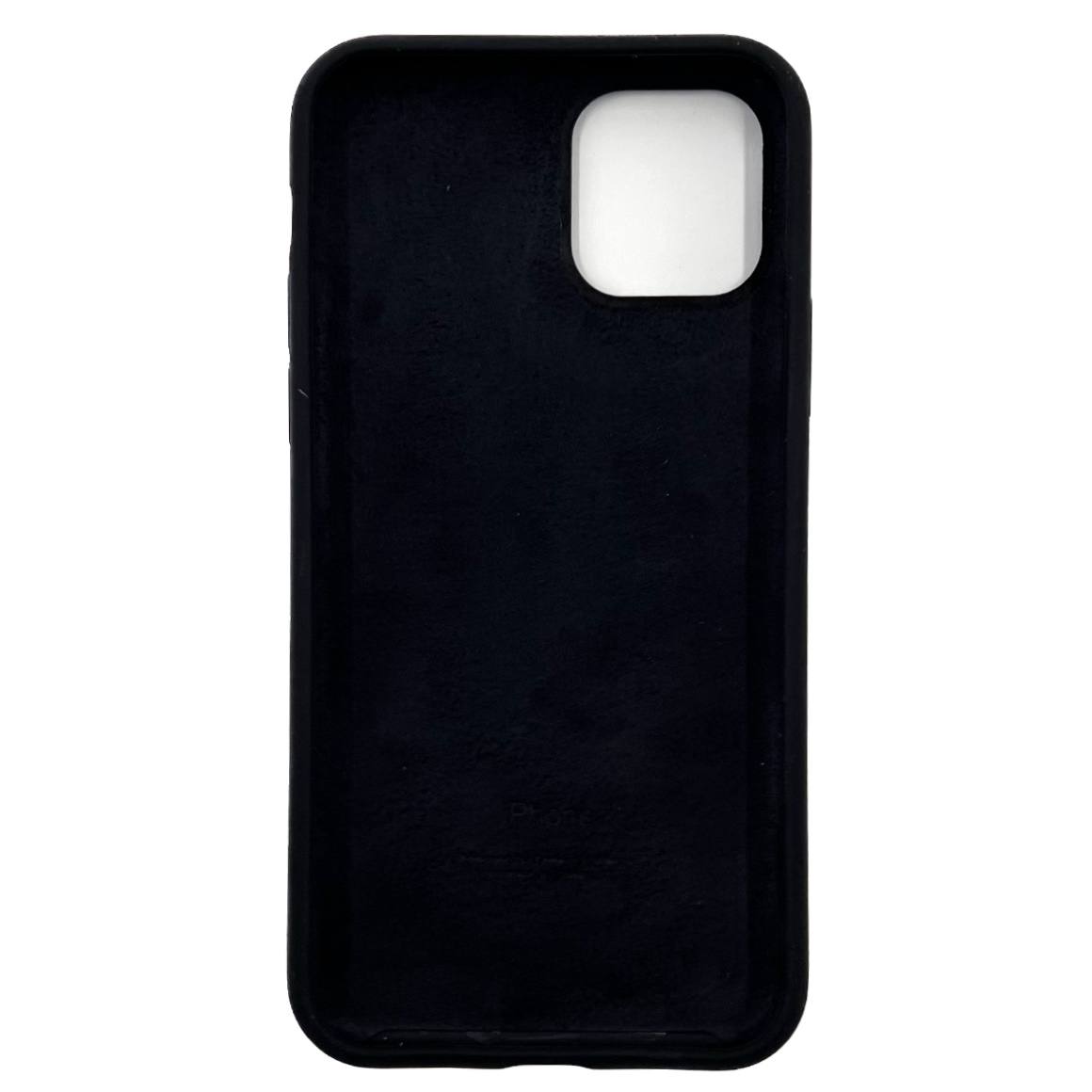 Чехол силиконовый гладкий Soft Touch iPhone 11 Pro, черный (логотип "Сердце")
