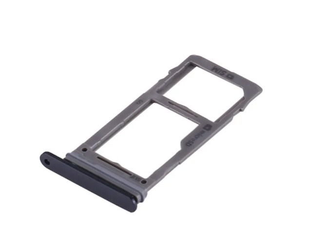 Держатель Sim Samsung G965/ S9 Plus, черный