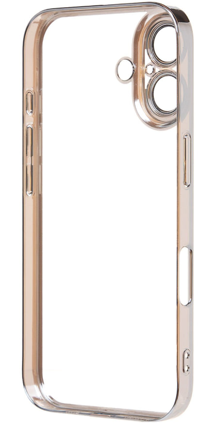 Чехол iPhone 16 с защитной линзой, серебристый